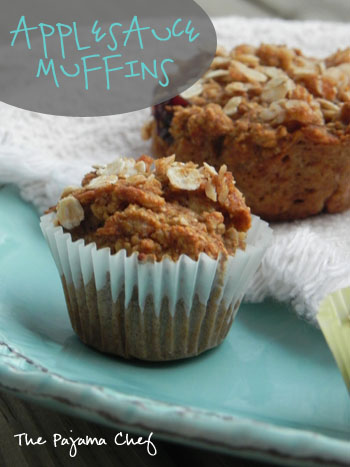 Applesauce Muffins | The Pajama Chef