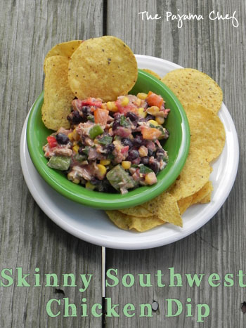 skinny southwest chicken dip | thepajamachef.com