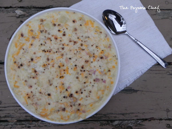A cheesy, creamy baked mashed potato casserole... perfect for every special meal!