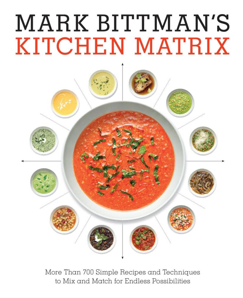 Check out one of Mark Bittman's latest cookbooks, Kitchen Matrix. It's a great visual cookbook that fans of Bittman will enjoy.